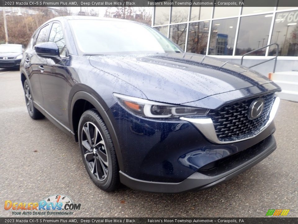 2023 Mazda CX-5 S Premium Plus AWD Deep Crystal Blue Mica / Black Photo #9