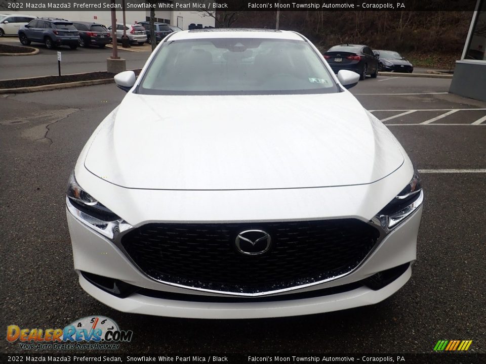2022 Mazda Mazda3 Preferred Sedan Snowflake White Pearl Mica / Black Photo #7