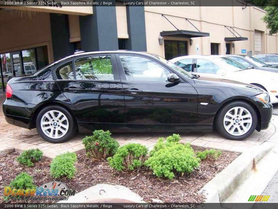 2006 BMW 3 Series 325i Sedan Black Sapphire Metallic / Beige Photo #2