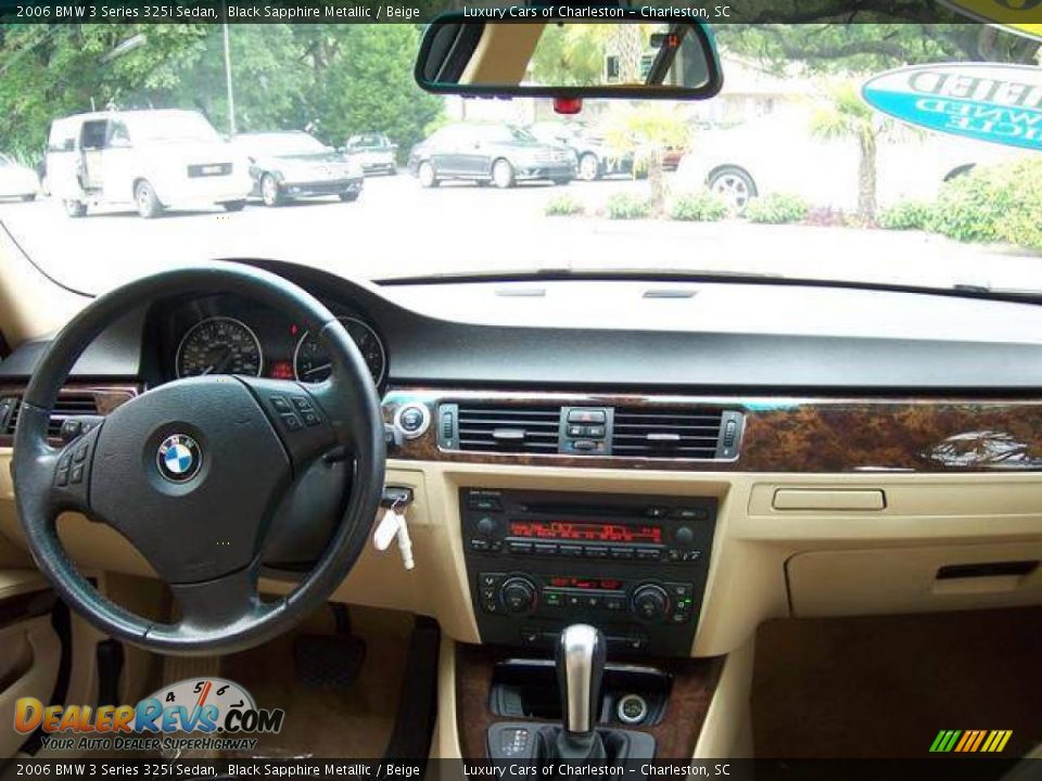 2006 BMW 3 Series 325i Sedan Black Sapphire Metallic / Beige Photo #3