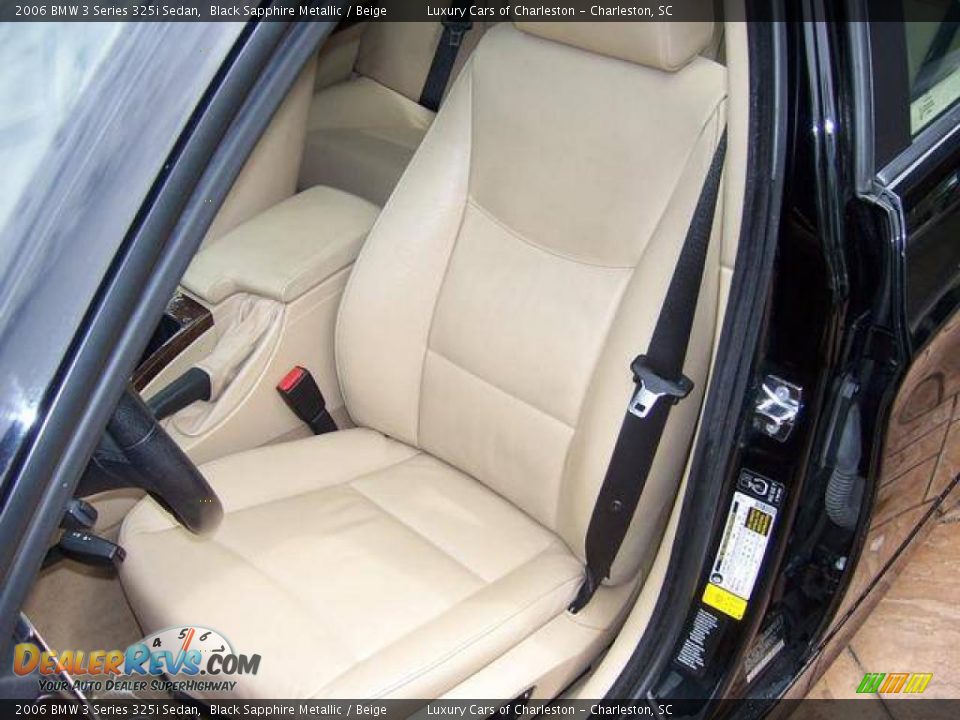 2006 BMW 3 Series 325i Sedan Black Sapphire Metallic / Beige Photo #5