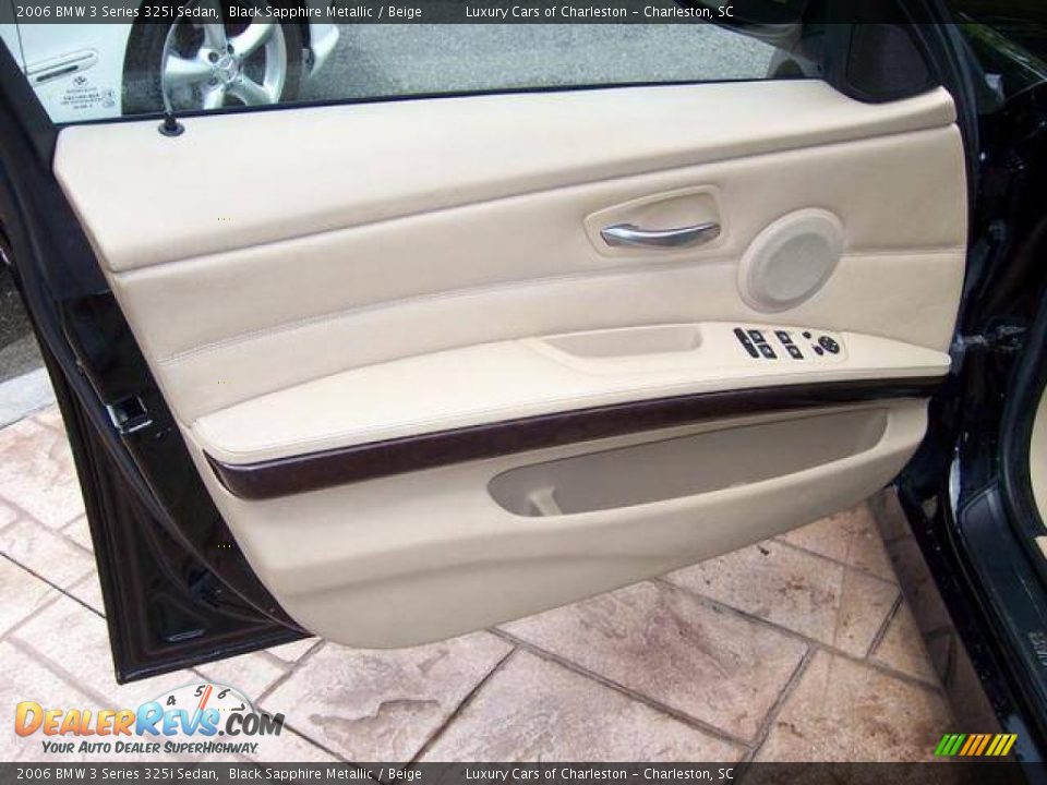 2006 BMW 3 Series 325i Sedan Black Sapphire Metallic / Beige Photo #6