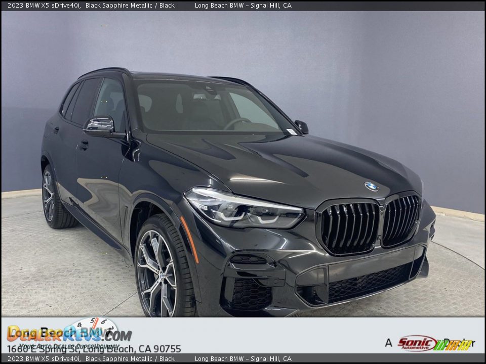 2023 BMW X5 sDrive40i Black Sapphire Metallic / Black Photo #1