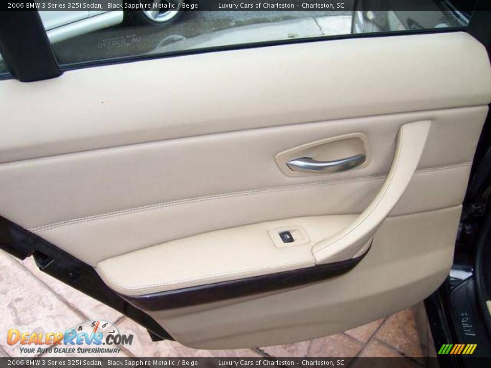 2006 BMW 3 Series 325i Sedan Black Sapphire Metallic / Beige Photo #8