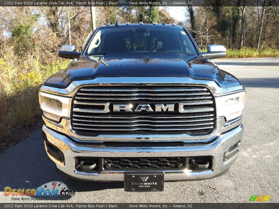 2022 Ram 3500 Laramie Crew Cab 4x4 Patriot Blue Pearl / Black Photo #3