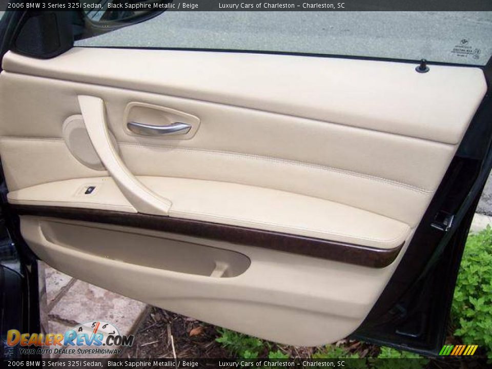 2006 BMW 3 Series 325i Sedan Black Sapphire Metallic / Beige Photo #10