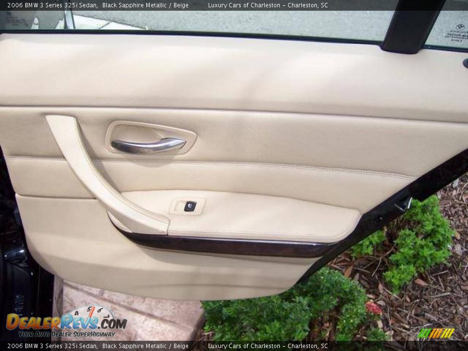 2006 BMW 3 Series 325i Sedan Black Sapphire Metallic / Beige Photo #11