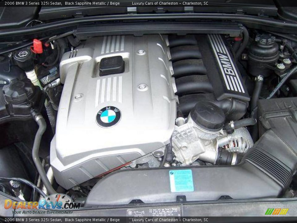 2006 BMW 3 Series 325i Sedan Black Sapphire Metallic / Beige Photo #17