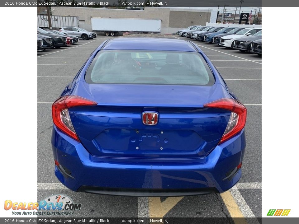 2016 Honda Civic EX Sedan Aegean Blue Metallic / Black Photo #8