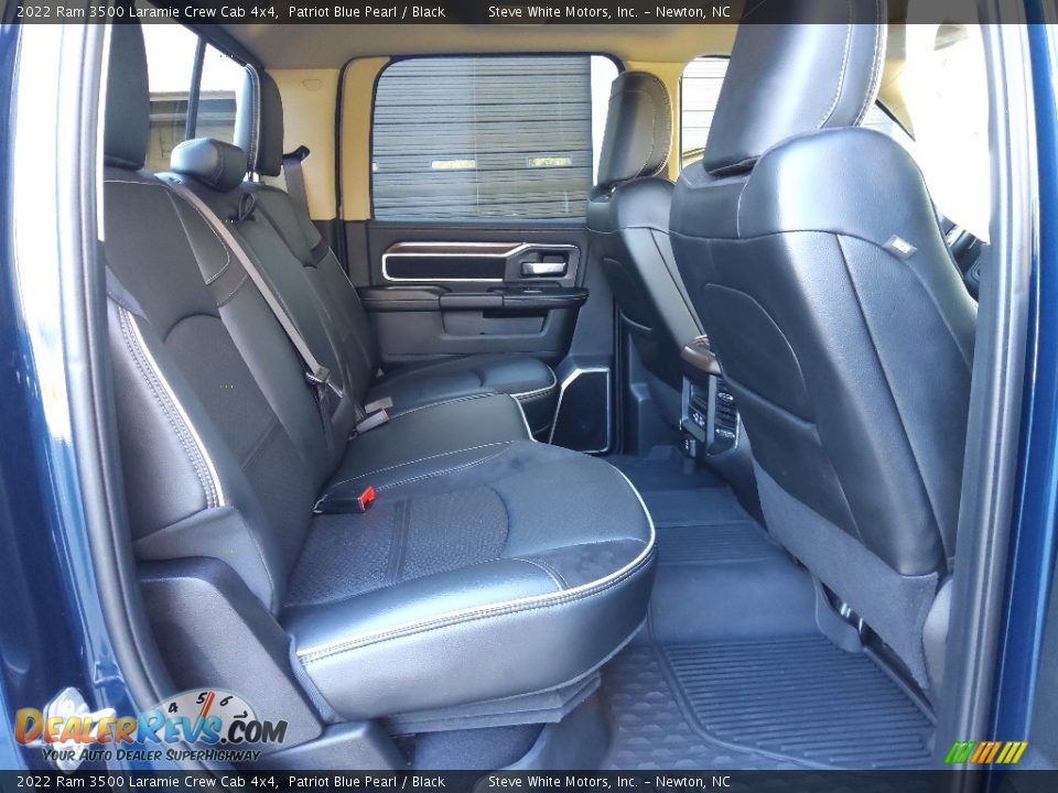 Rear Seat of 2022 Ram 3500 Laramie Crew Cab 4x4 Photo #17