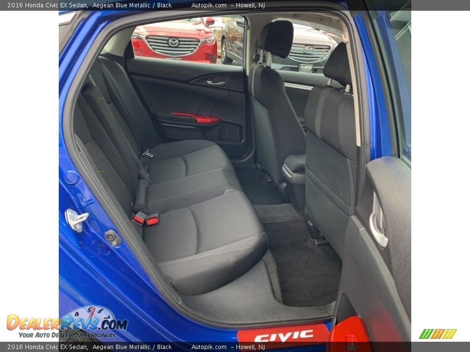 2016 Honda Civic EX Sedan Aegean Blue Metallic / Black Photo #13