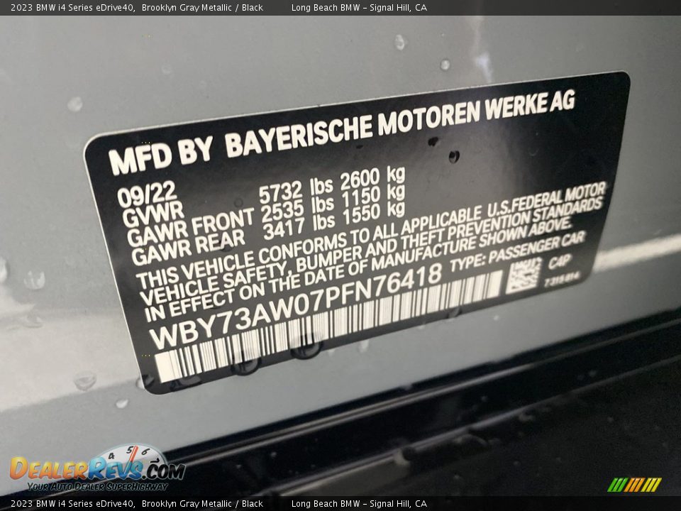 2023 BMW i4 Series eDrive40 Brooklyn Gray Metallic / Black Photo #26