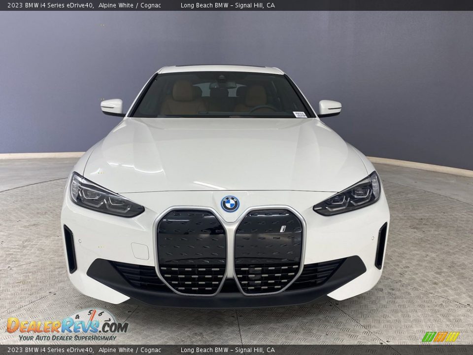 2023 BMW i4 Series eDrive40 Alpine White / Cognac Photo #2