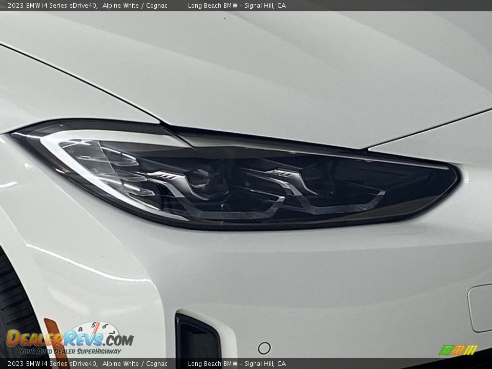 2023 BMW i4 Series eDrive40 Alpine White / Cognac Photo #4