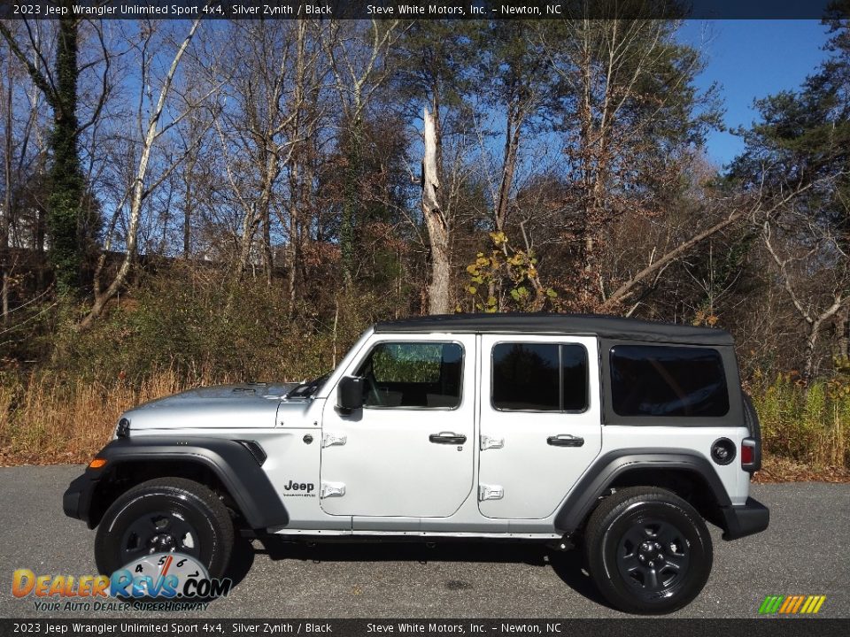 2023 Jeep Wrangler Unlimited Sport 4x4 Silver Zynith / Black Photo #1