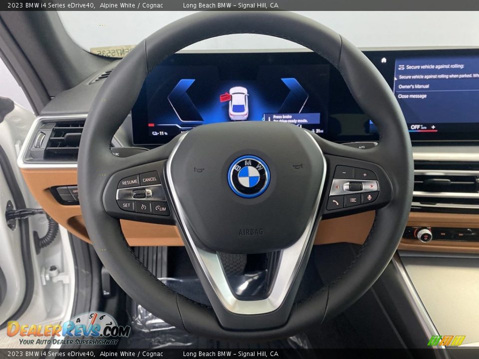 2023 BMW i4 Series eDrive40 Alpine White / Cognac Photo #14