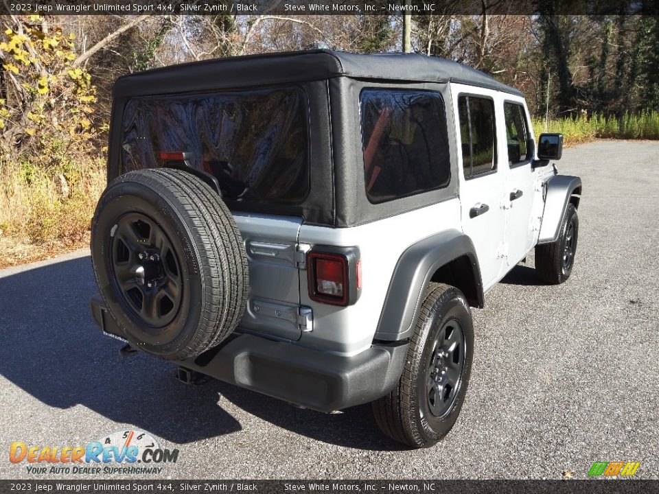 2023 Jeep Wrangler Unlimited Sport 4x4 Silver Zynith / Black Photo #6