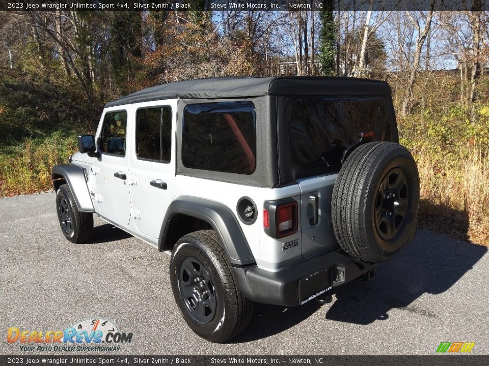 2023 Jeep Wrangler Unlimited Sport 4x4 Silver Zynith / Black Photo #8