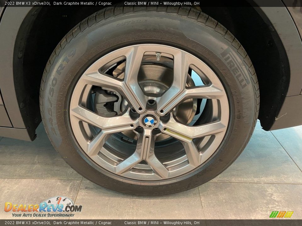 2022 BMW X3 xDrive30i Dark Graphite Metallic / Cognac Photo #3
