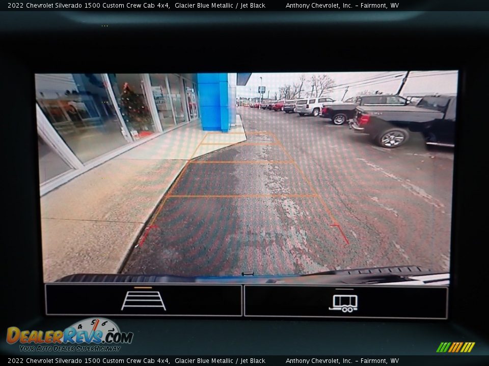 2022 Chevrolet Silverado 1500 Custom Crew Cab 4x4 Glacier Blue Metallic / Jet Black Photo #19