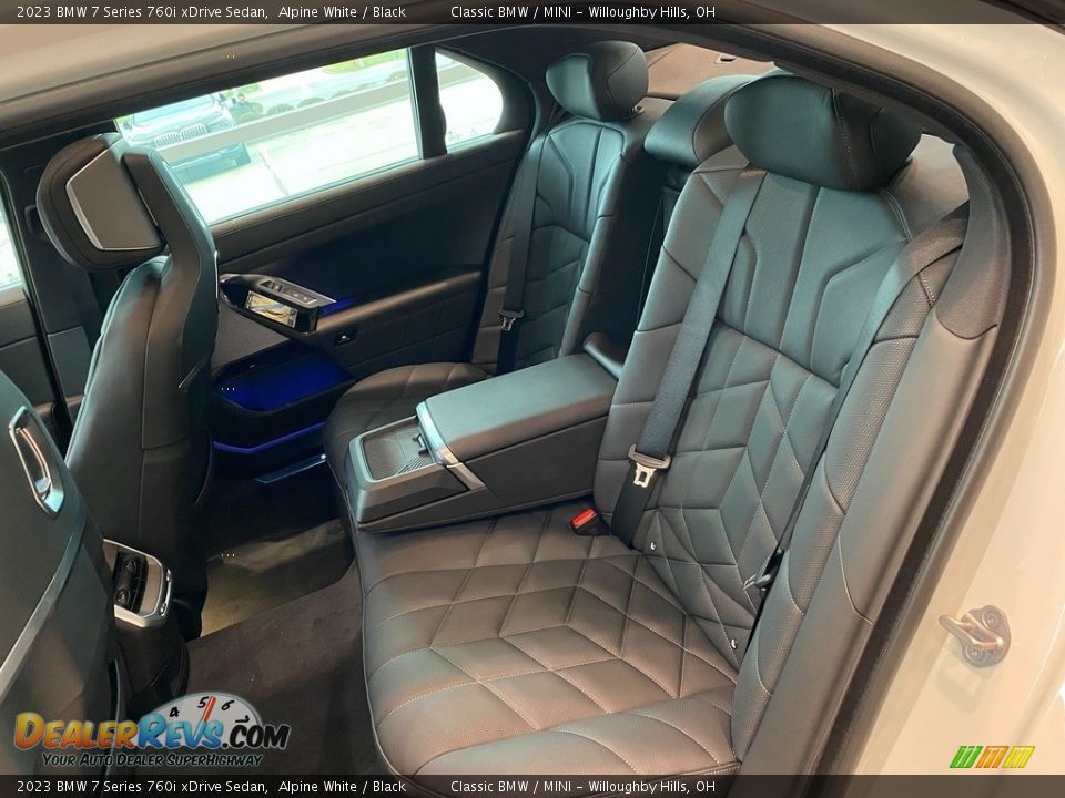 Rear Seat of 2023 BMW 7 Series 760i xDrive Sedan Photo #7