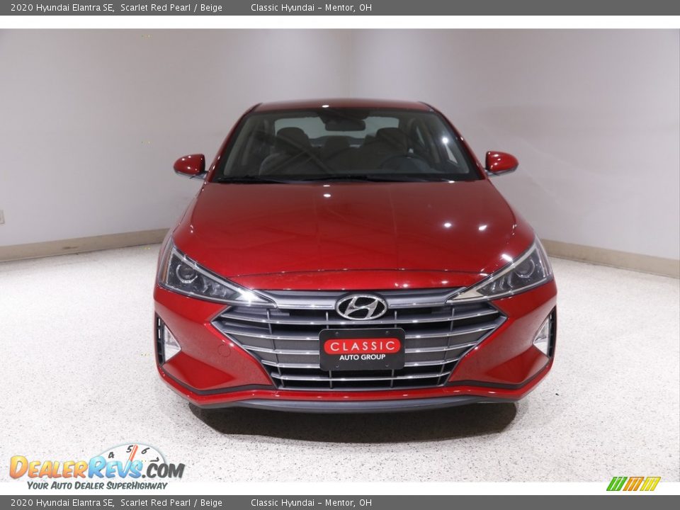2020 Hyundai Elantra SE Scarlet Red Pearl / Beige Photo #2
