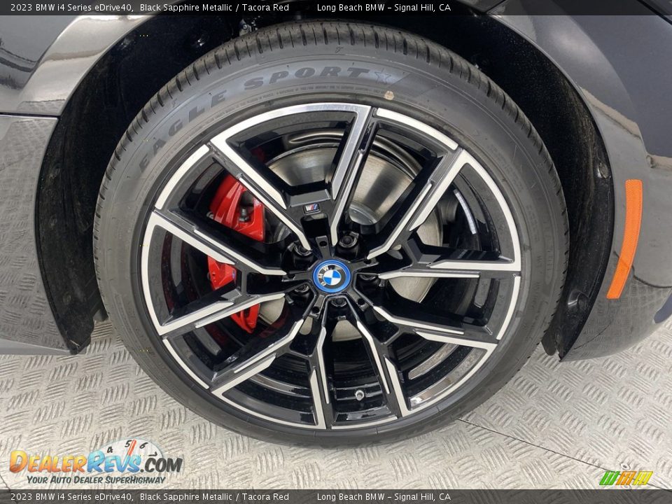 2023 BMW i4 Series eDrive40 Black Sapphire Metallic / Tacora Red Photo #3