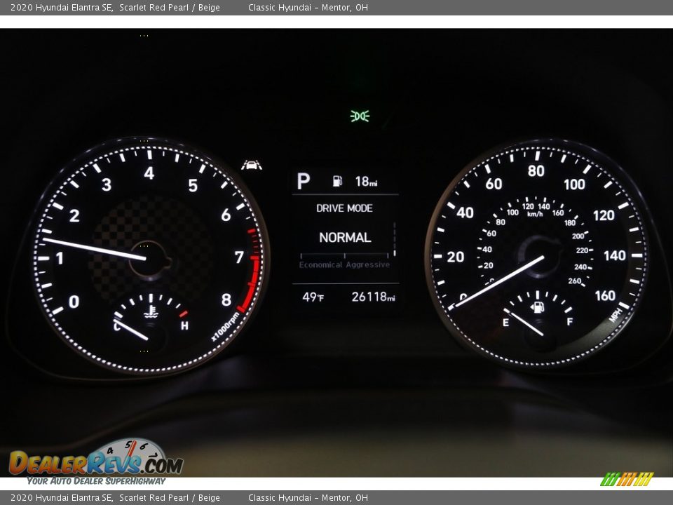 2020 Hyundai Elantra SE Scarlet Red Pearl / Beige Photo #8