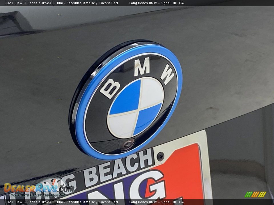2023 BMW i4 Series eDrive40 Black Sapphire Metallic / Tacora Red Photo #7