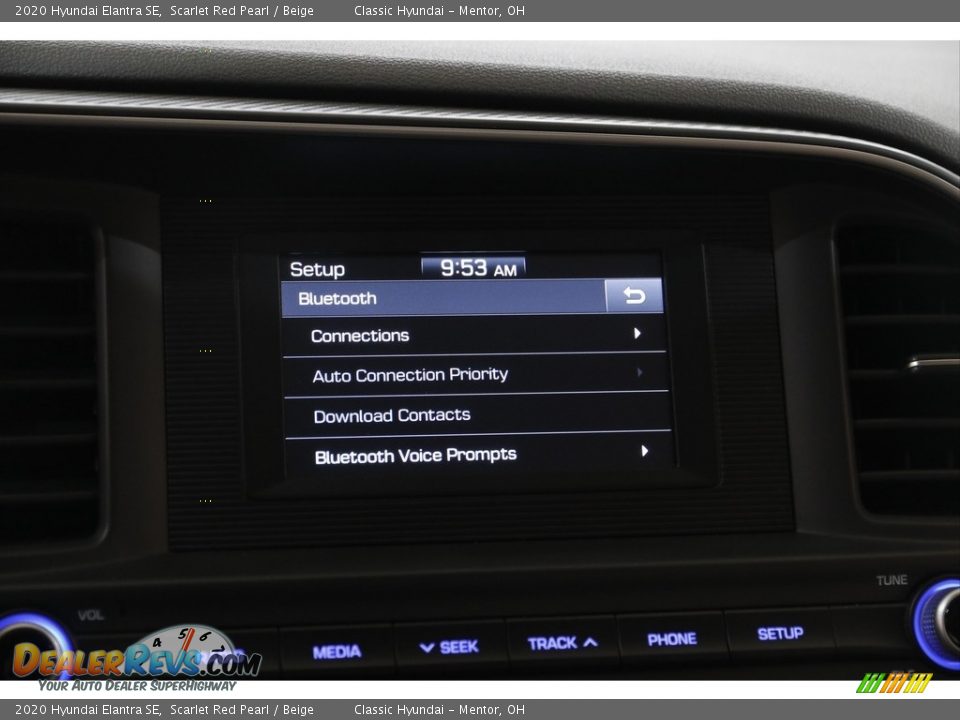 2020 Hyundai Elantra SE Scarlet Red Pearl / Beige Photo #11