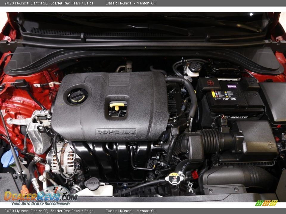 2020 Hyundai Elantra SE Scarlet Red Pearl / Beige Photo #19