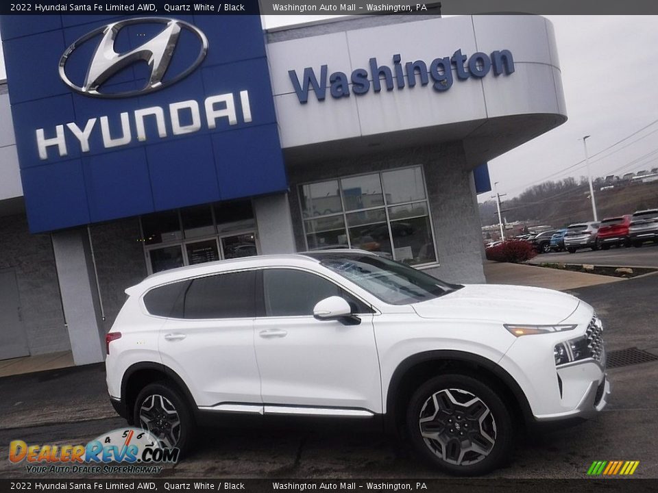 2022 Hyundai Santa Fe Limited AWD Quartz White / Black Photo #2