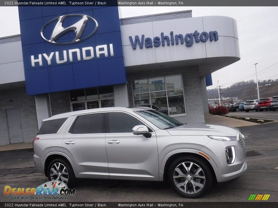 2022 Hyundai Palisade Limited AWD Typhoon Silver / Black Photo #2