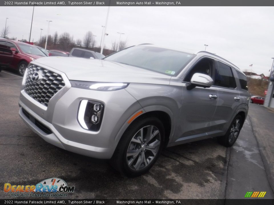 2022 Hyundai Palisade Limited AWD Typhoon Silver / Black Photo #6