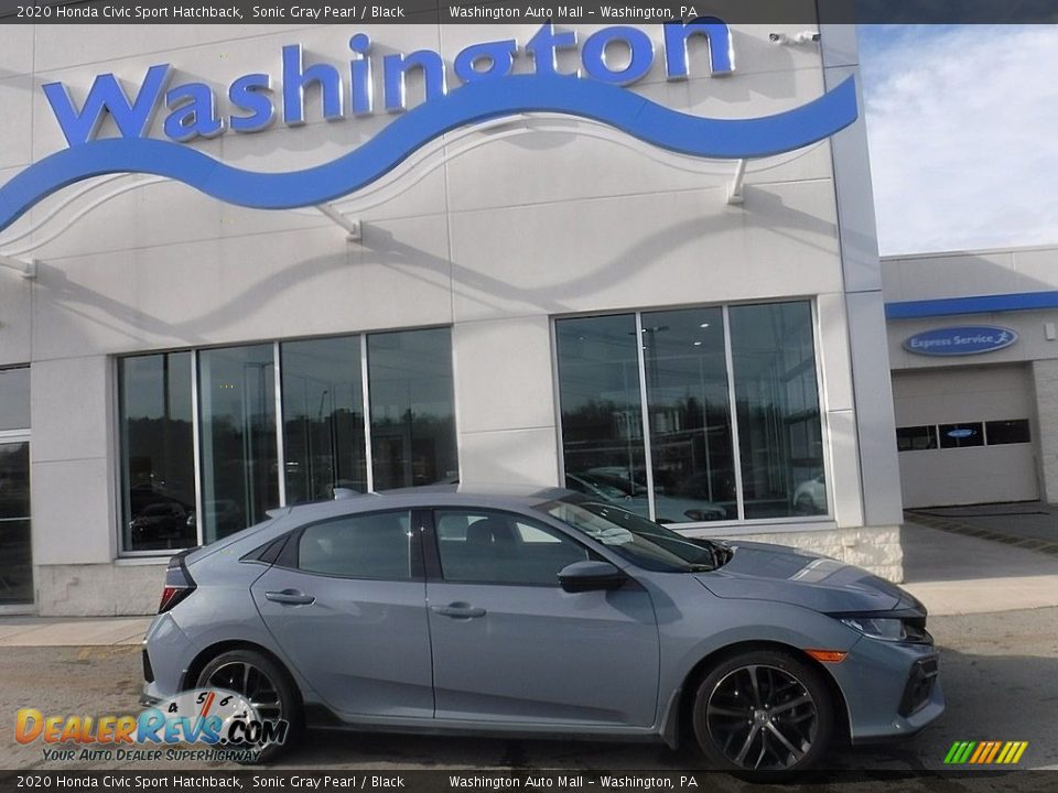 2020 Honda Civic Sport Hatchback Sonic Gray Pearl / Black Photo #2