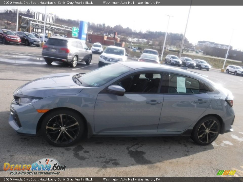 2020 Honda Civic Sport Hatchback Sonic Gray Pearl / Black Photo #6