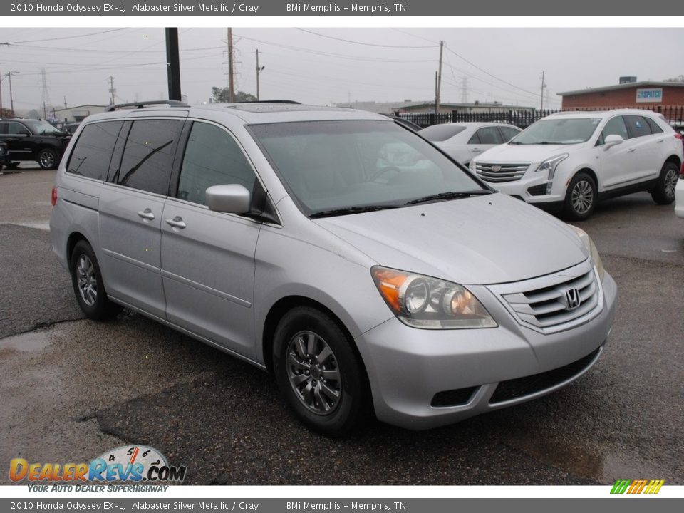 2010 Honda Odyssey EX-L Alabaster Silver Metallic / Gray Photo #7