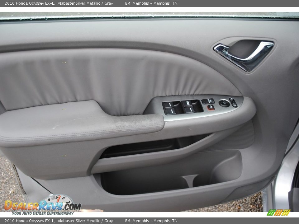 2010 Honda Odyssey EX-L Alabaster Silver Metallic / Gray Photo #10