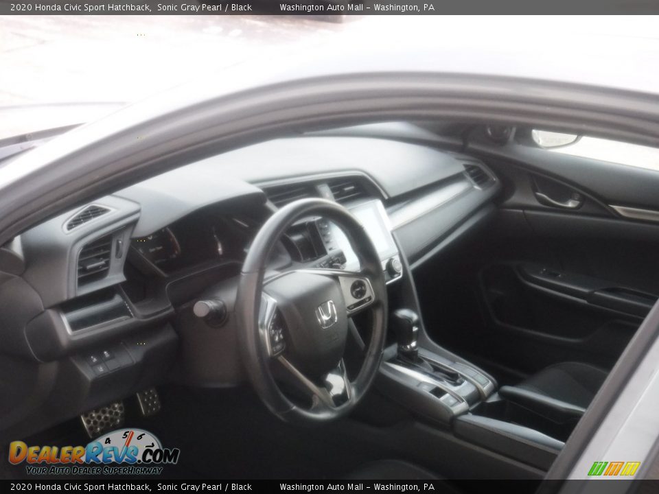 2020 Honda Civic Sport Hatchback Sonic Gray Pearl / Black Photo #12