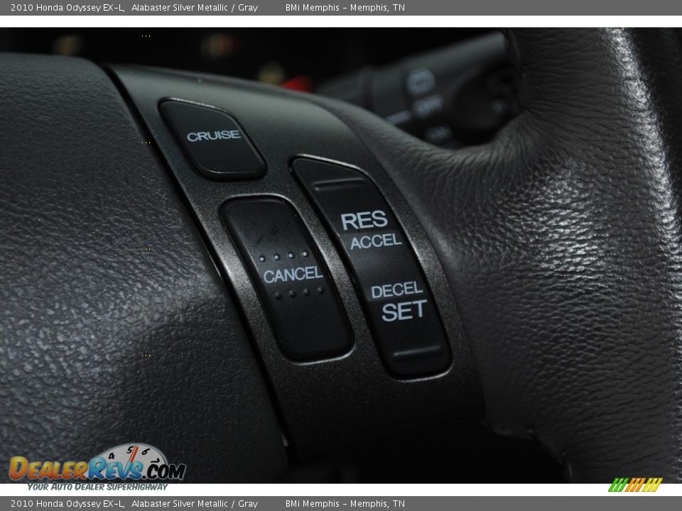 2010 Honda Odyssey EX-L Alabaster Silver Metallic / Gray Photo #15