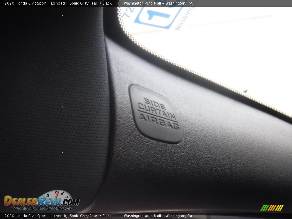 2020 Honda Civic Sport Hatchback Sonic Gray Pearl / Black Photo #16