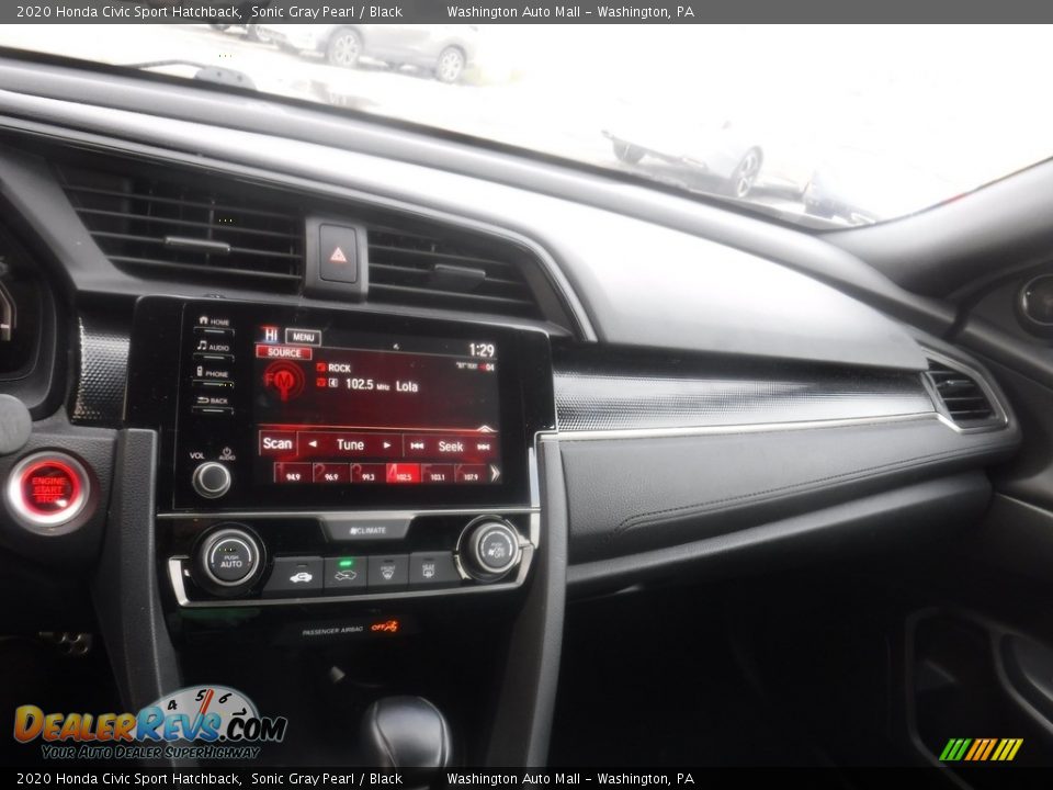 2020 Honda Civic Sport Hatchback Sonic Gray Pearl / Black Photo #17