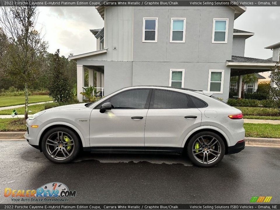 Carrara White Metallic 2022 Porsche Cayenne E-Hybrid Platinum Edition Coupe Photo #1