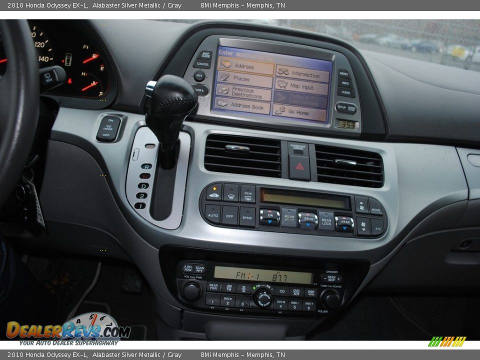 2010 Honda Odyssey EX-L Alabaster Silver Metallic / Gray Photo #17