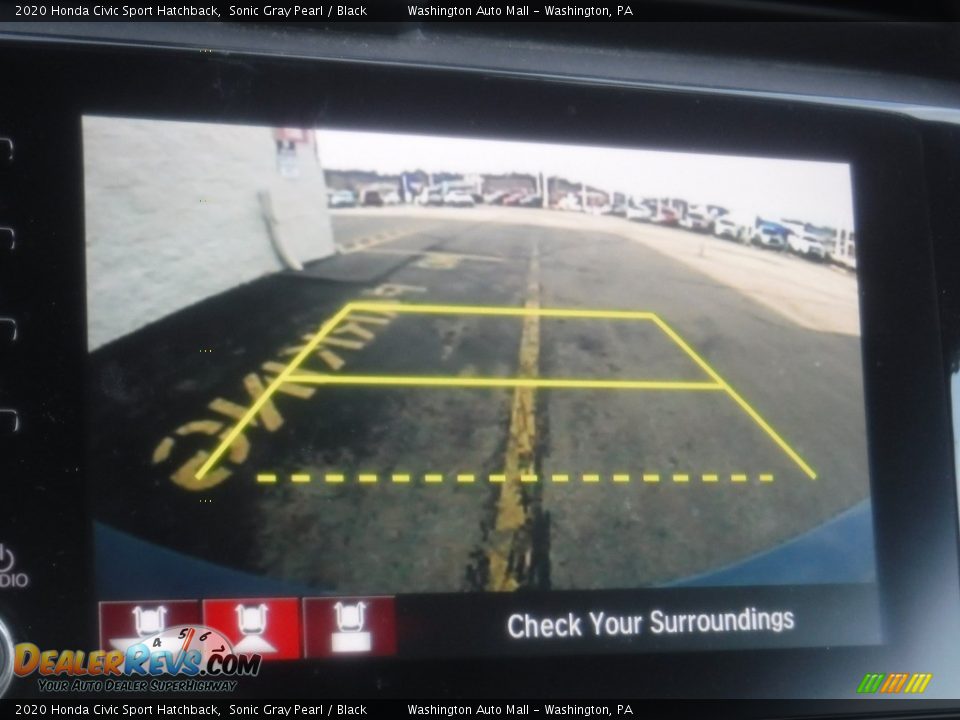 2020 Honda Civic Sport Hatchback Sonic Gray Pearl / Black Photo #19