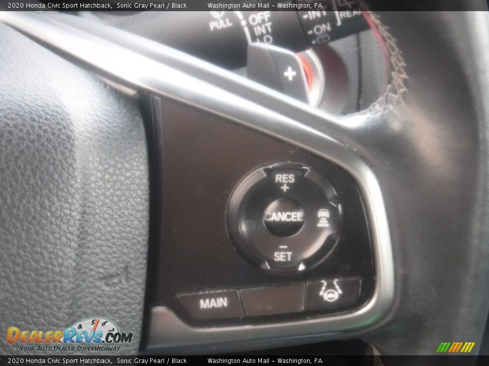 2020 Honda Civic Sport Hatchback Sonic Gray Pearl / Black Photo #22