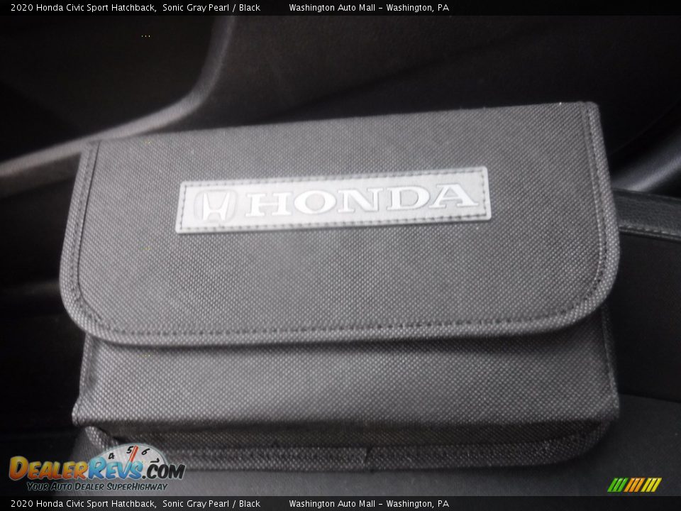 2020 Honda Civic Sport Hatchback Sonic Gray Pearl / Black Photo #27