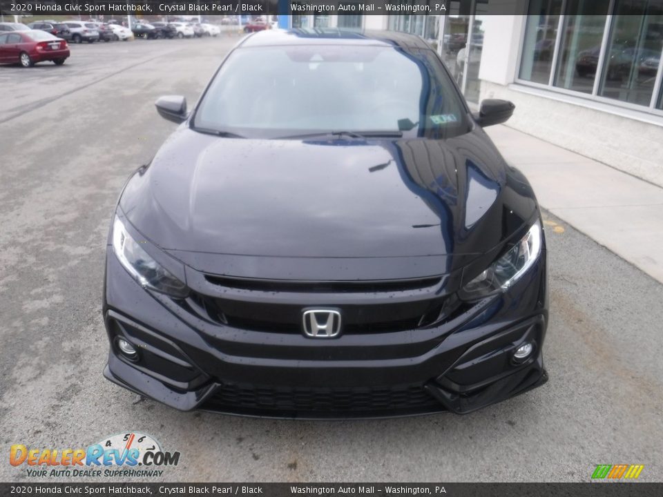 2020 Honda Civic Sport Hatchback Crystal Black Pearl / Black Photo #4