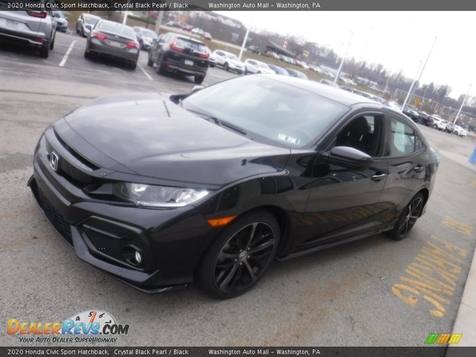 2020 Honda Civic Sport Hatchback Crystal Black Pearl / Black Photo #5