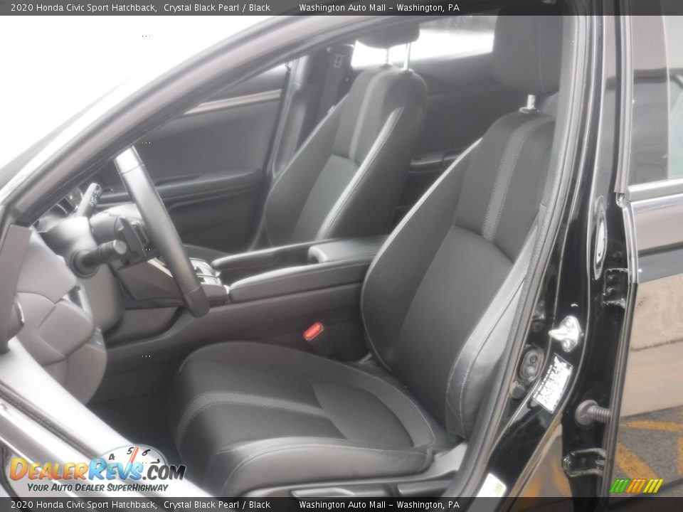 2020 Honda Civic Sport Hatchback Crystal Black Pearl / Black Photo #11